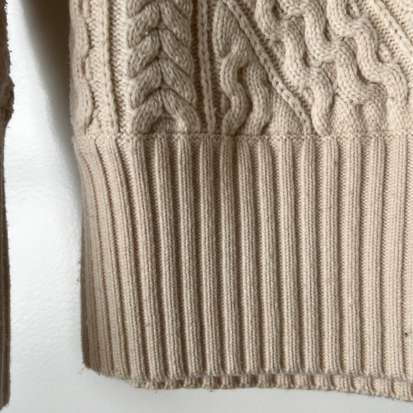 BURBERRY ♥️ Cable knit wool and cashmere sweater Sz S/P - Picture 8 of 14